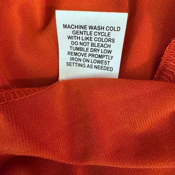 NWT - Notations Women's Orange Snapped Blouse - PXL - Picture 9 of 10